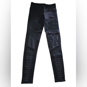 ALO Yoga Black Ribbed Leggings